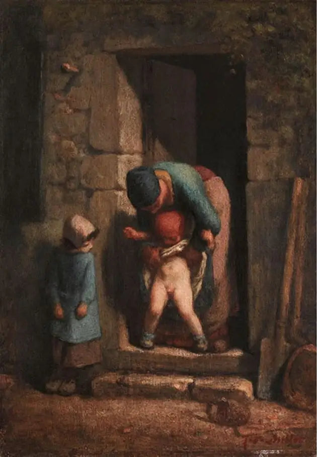 Matczyna ostrożność - Jean-François Millet