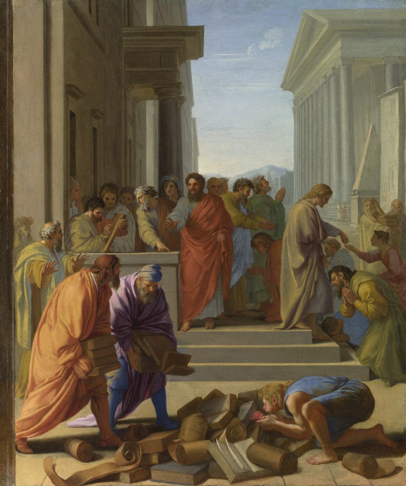 Kazanie św. Pawła w Efezie - Eustache Le Sueur
