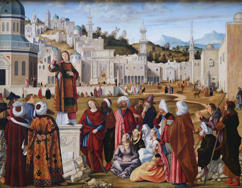 Kazanie świętego Szczepana - Vittore Carpaccio