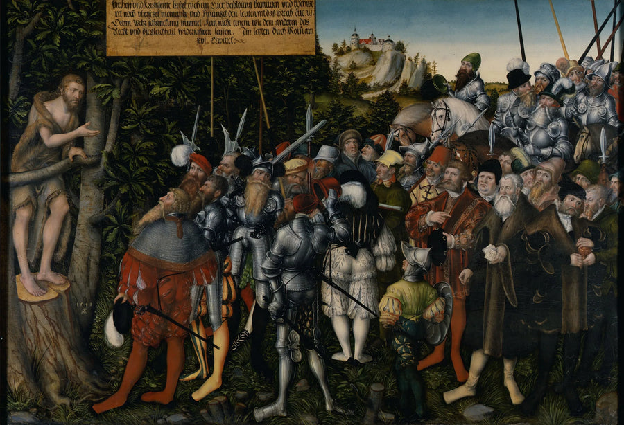 Kazanie świętego Jana Chrzciciela - Lucas Cranach Starszy