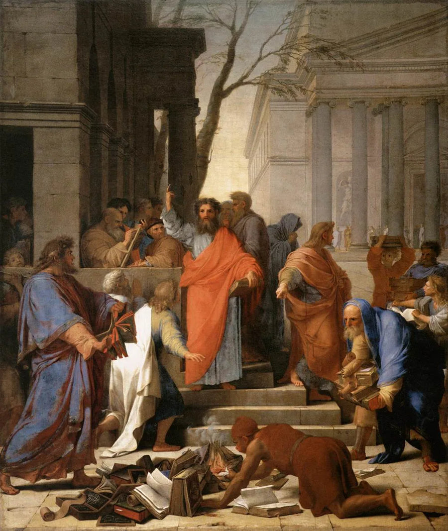 Kazanie świętego Pawła do Efezu - Eustache Le Sueur
