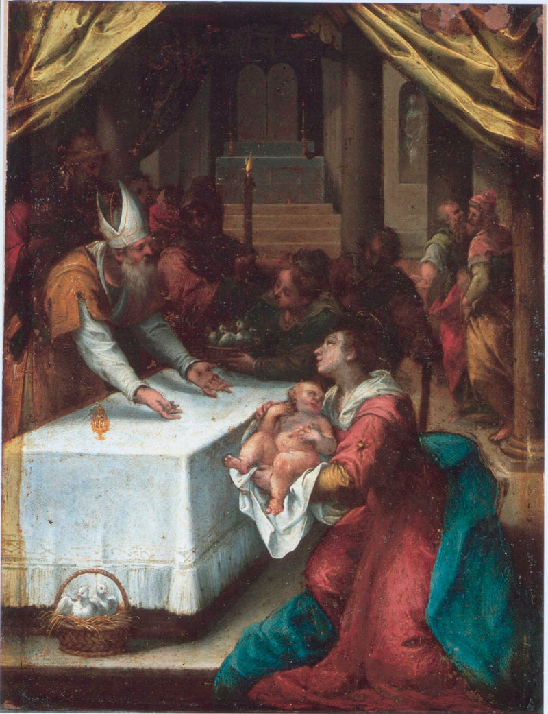 Prezentacja w Świątyni - Denis Calvaert