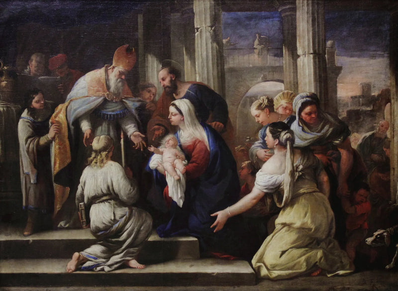 Prezentacja w świątyni - Luca Giordano