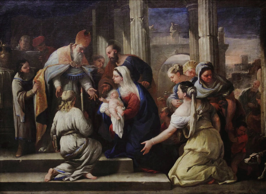 Prezentacja w świątyni - Luca Giordano