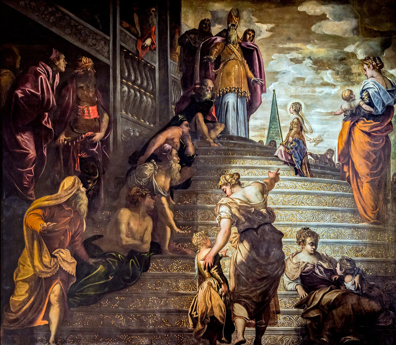 Prezentacja Matki Boskiej w świątyni - Jacopo Tintoretto