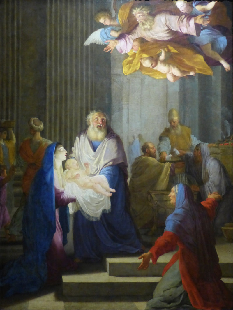 Prezenterka w świątyni - Eustache Le Sueur