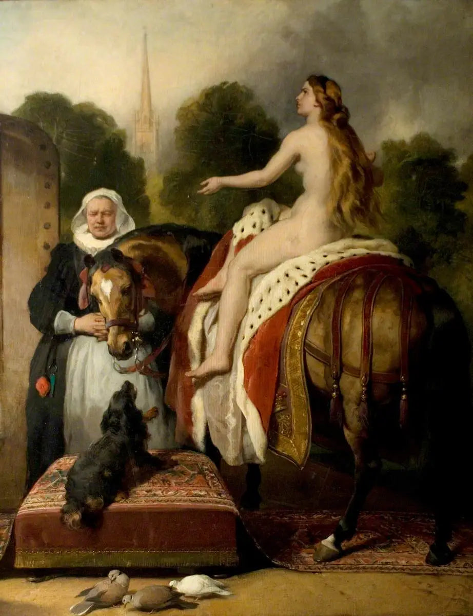 La prière de Lady Godiva - Edwin Henry Landseer image 1 reproduction de peinture à l’huile