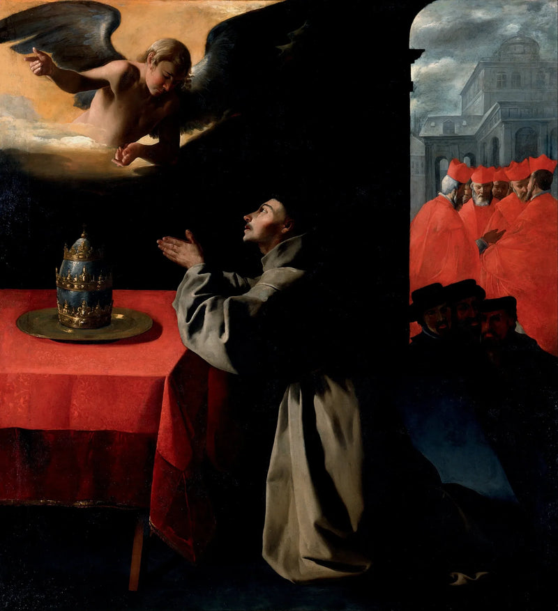 Modlitwa świętego Bonawentury o wybór nowego papieża - Francisco de Zurbarán