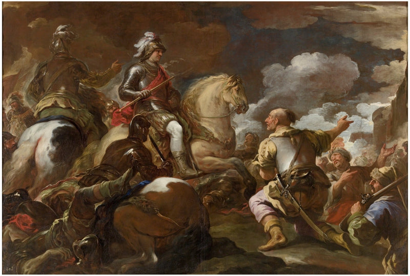 Zdobycie fortyfikacji - Luca Giordano