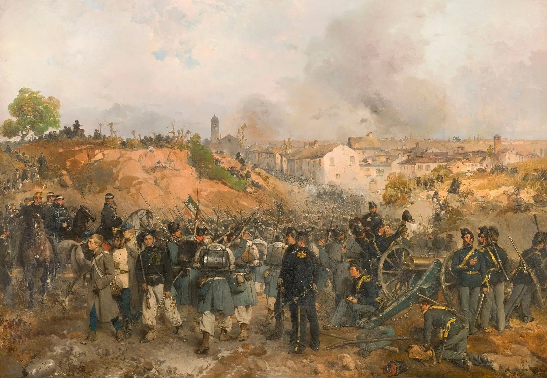 La prise de Palestro le 30 mai 1859 - Gerolamo Induno - Alpha Reproduction