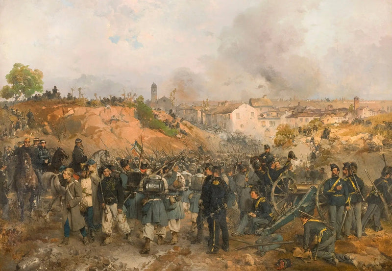 Zdobycie Palestro 30 maja 1859 - Gerolamo Induno