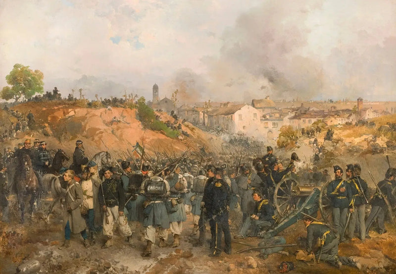 Zdobycie Palestro 30 maja 1859 - Gerolamo Induno