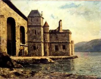 Więzienie nad jeziorem - Gustave Courbet