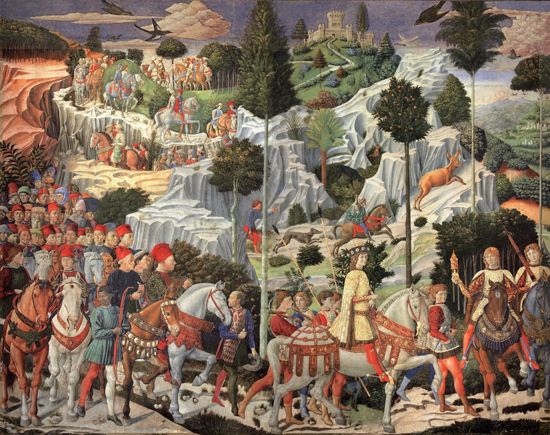 Procesja młodego króla - Benozzo Gozzoli