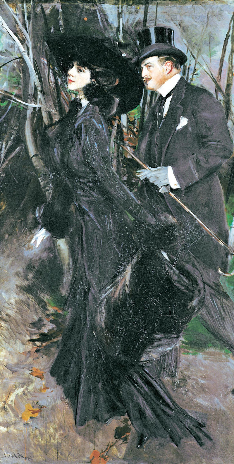 Promenada w lesie - Giovanni Boldini