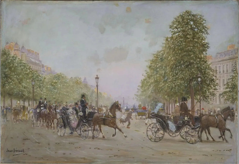 Spacer na Polach Elizejskich - Jean Béraud