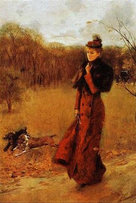 Spacer w parku - Giovanni Boldini
