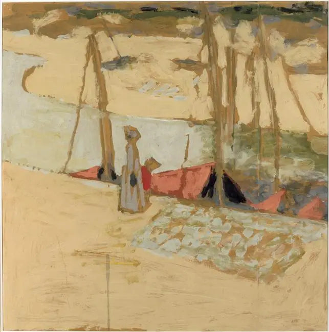 Spacer w porcie - Édouard Vuillard