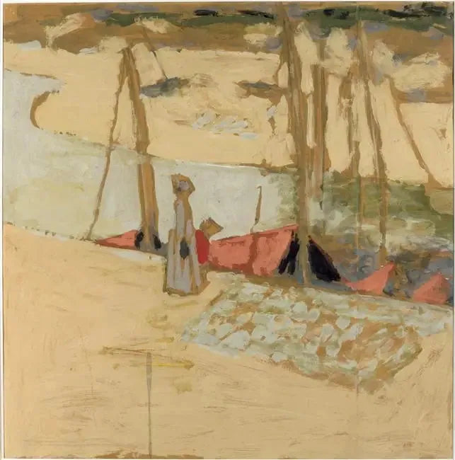 Spacer w porcie - Édouard Vuillard
