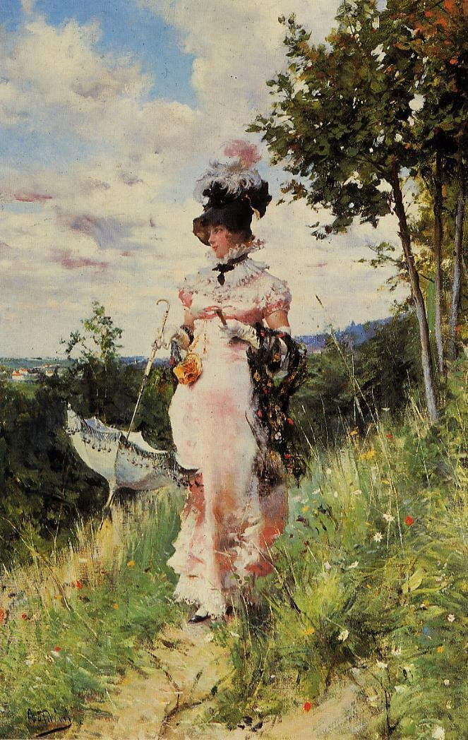 Letnia przechadzka - Giovanni Boldini