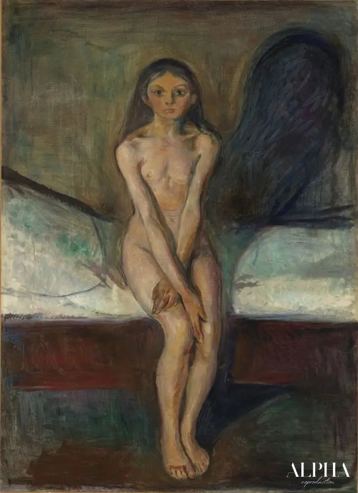 La puberté - Edvard Munch - Reproductions de tableaux et peintures haut de gamme