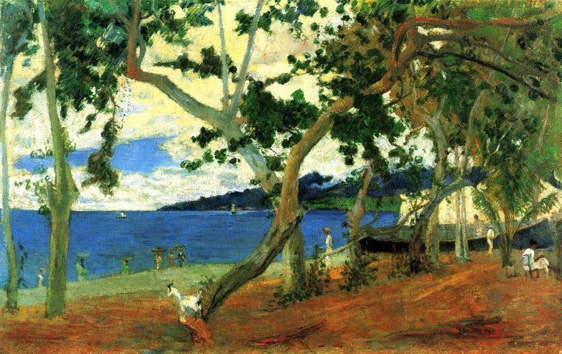 Zatoka Saint-Pierre widziana z zatoki Turin - Paul Gauguin