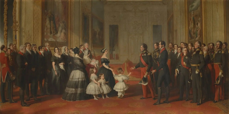 Przyjęcie Ludwika Filipa, króla Francuzów, w zamku Windsor, 8 października 1844 roku - Franz Xaver Winterhalter