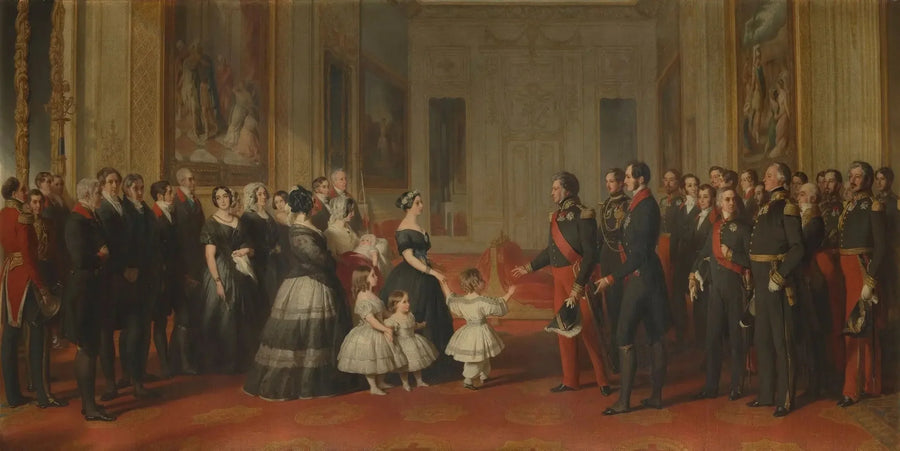 Przyjęcie Ludwika Filipa, króla Francuzów, w zamku Windsor, 8 października 1844 roku - Franz Xaver Winterhalter