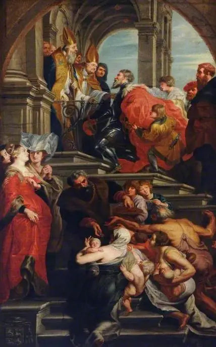 Odbiór św. Bawona, patrona Gand - Peter Paul Rubens
