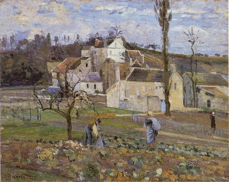 Zbiory kapusty, L'Hermitage, Pontoise - Camille Pissarro