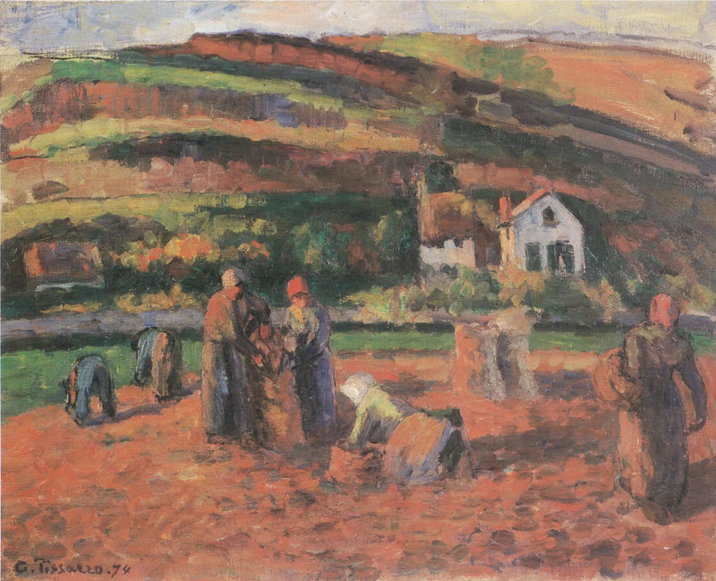 Zbieranie ziemniaków - Camille Pissarro