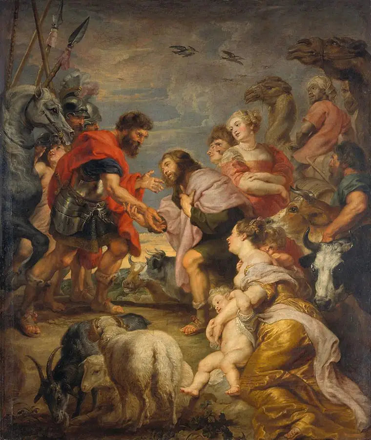Pojednanie Ezawa i Jakuba - Peter Paul Rubens