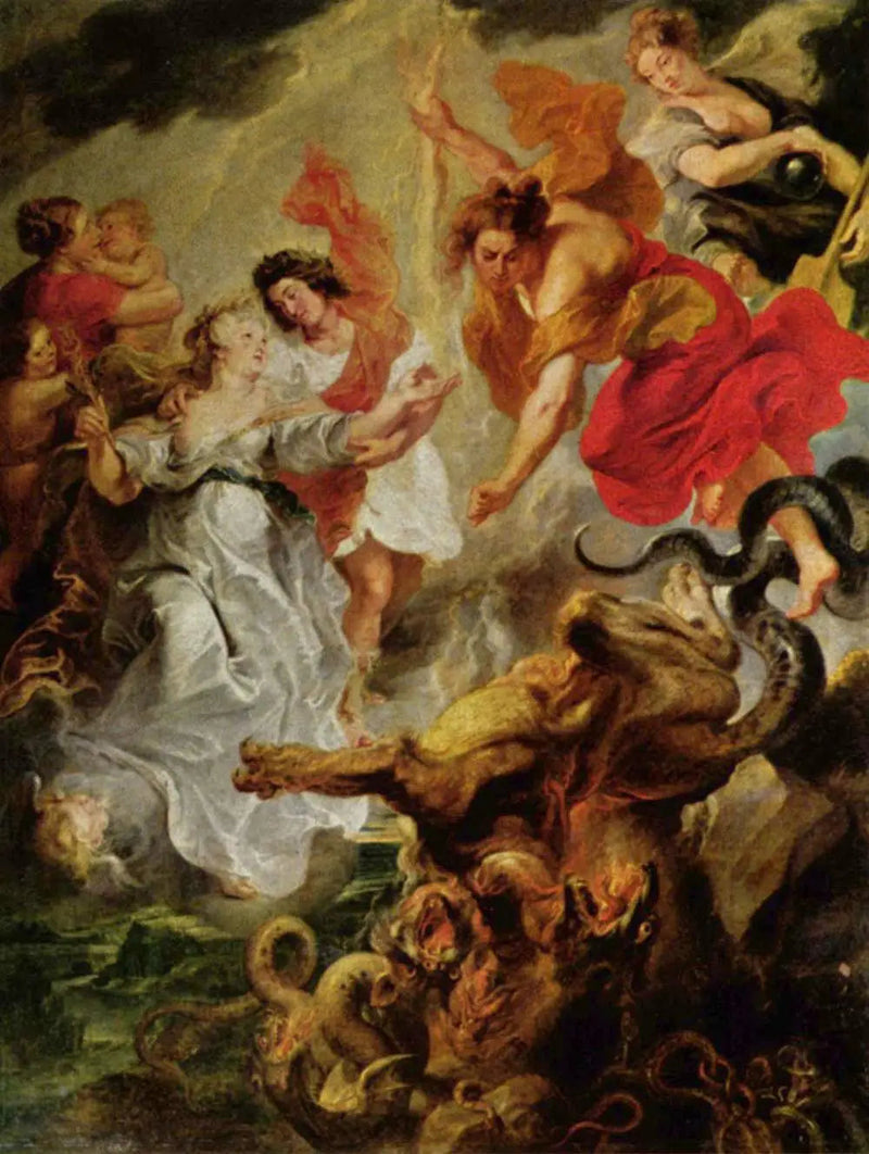 Pojednanie królowej i jej syna po śmierci konetabla 15 grudnia 1621 - Peter Paul Rubens
