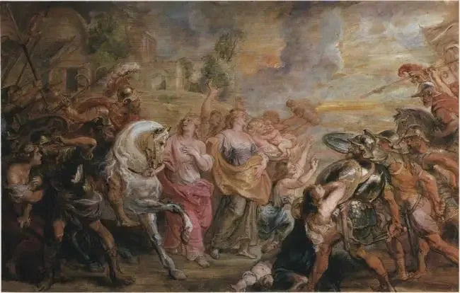 Pojednanie Rzymian i Sabinek, 1639-1640 - Peter Paul Rubens