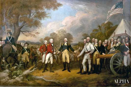 La reddition du général Burgoyne - John Trumbull - Reproductions de tableaux et peintures haut de gamme