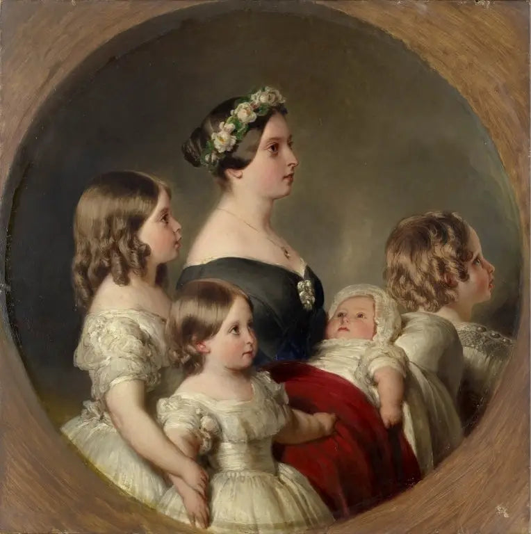 Królowa Wiktoria (1819-1901) z czwórką swoich starszych dzieci - Franz Xaver Winterhalter