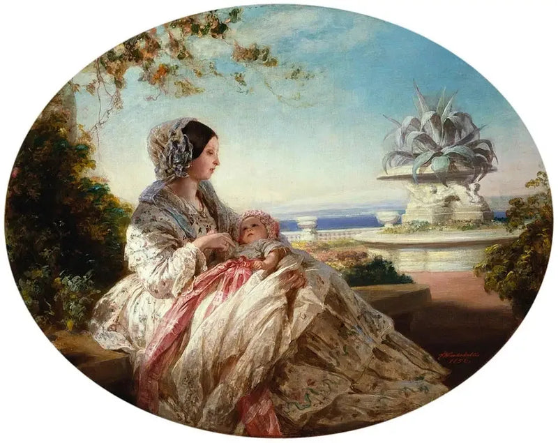 Królowa Wiktoria z księciem Arturem - Franz Xaver Winterhalter