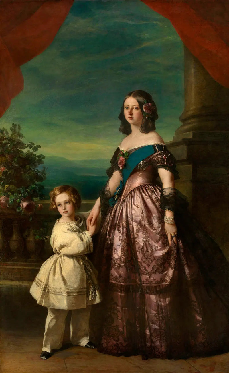 Królowa Wiktoria z księciem Walii - Franz Xaver Winterhalter