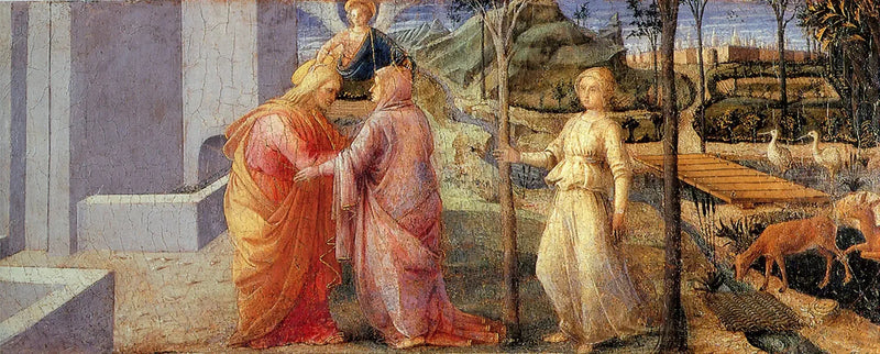 Spotkanie Anny i Joachima przy Bramie Złotej - Fra Filippo Lippi
