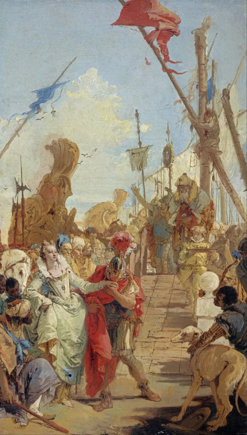 Spotkanie Antoniego i Kleopatry - Giovanni Battista Tiepolo