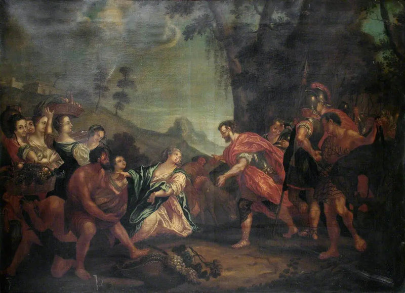 Spotkanie Dawida i Abigaïl - Antonio da Correggio