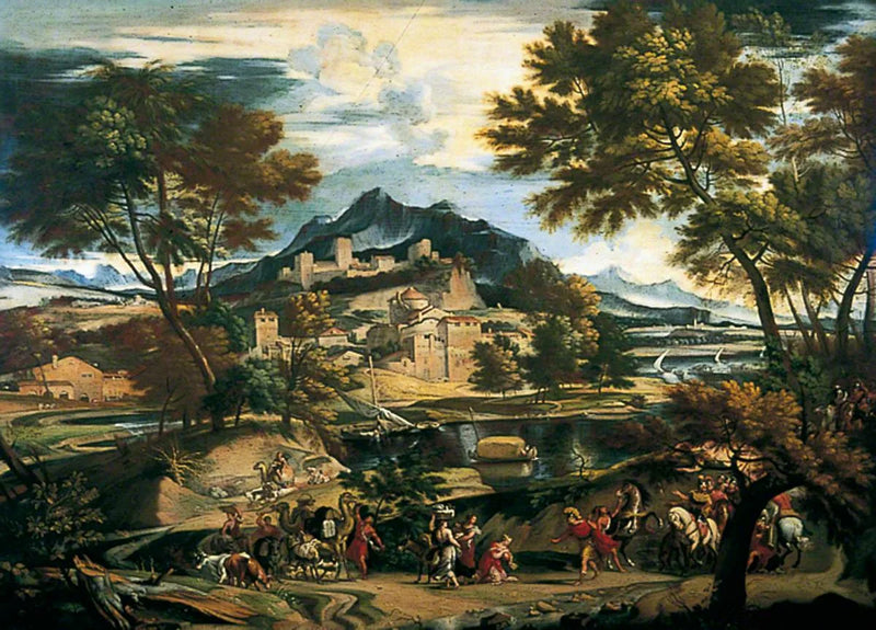 Spotkanie Dawida i Abigaïla - Domenichino