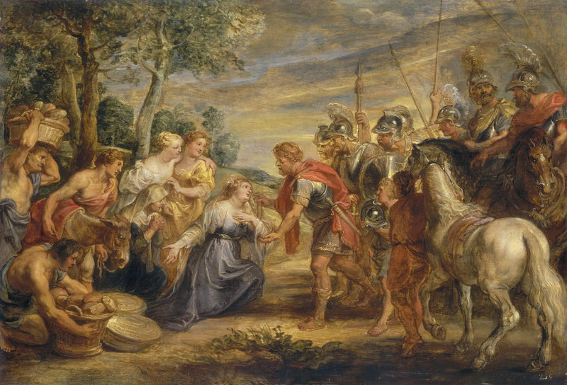 Spotkanie Dawida i Abigaill - Peter Paul Rubens