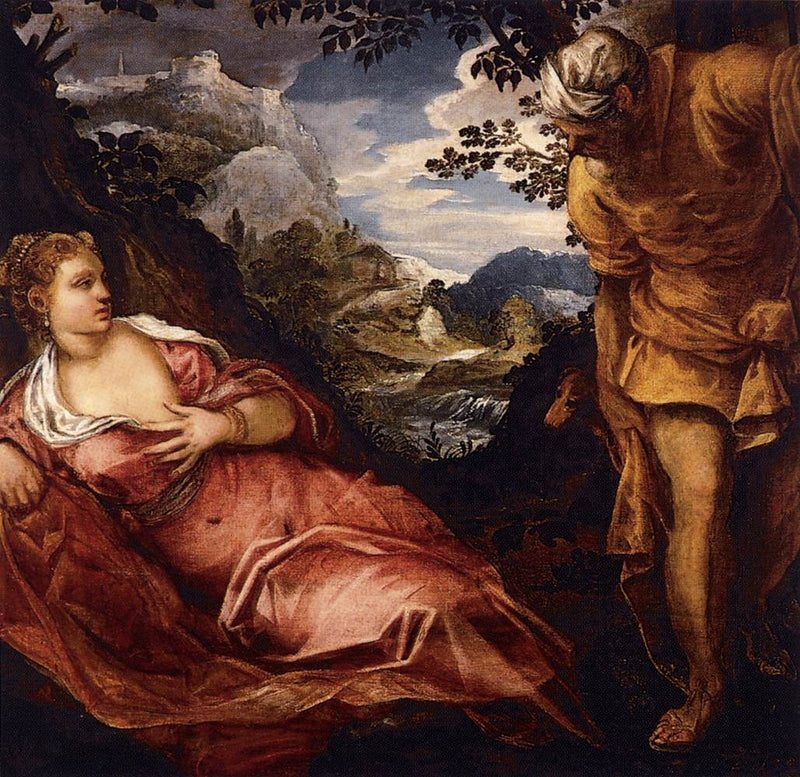 Spotkanie Tamar i Judy - Jacopo Tintoretto