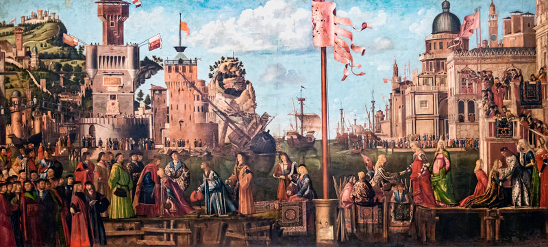 Spotkanie narzeczonych i odjazd pielgrzymów - Vittore Carpaccio