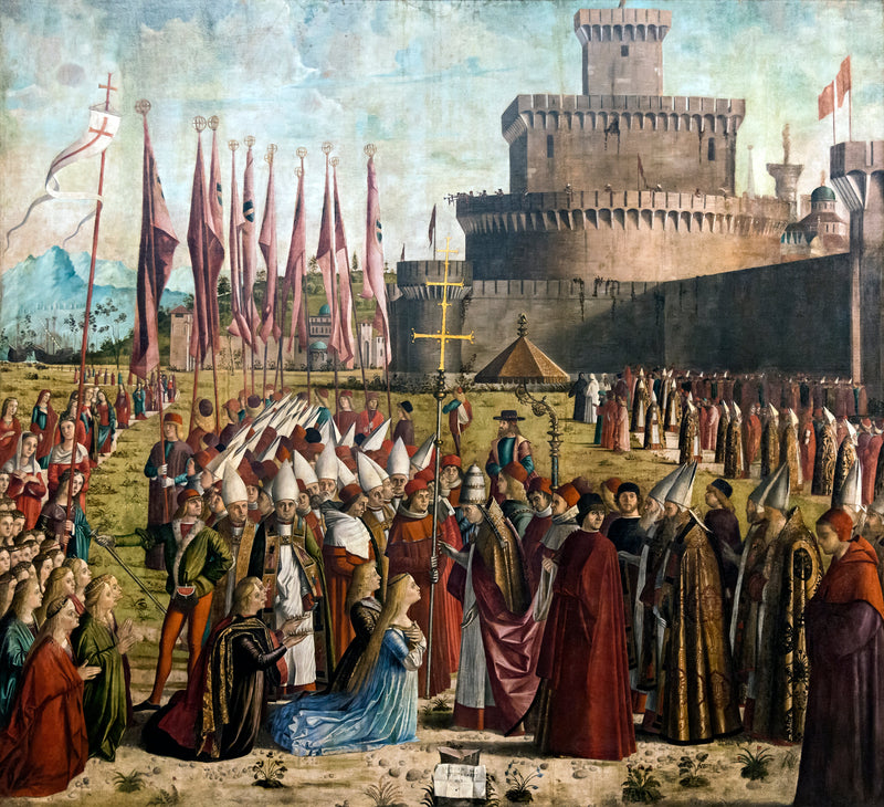 Spotkanie pielgrzymów z papieżem Cyrykiem - Vittore Carpaccio