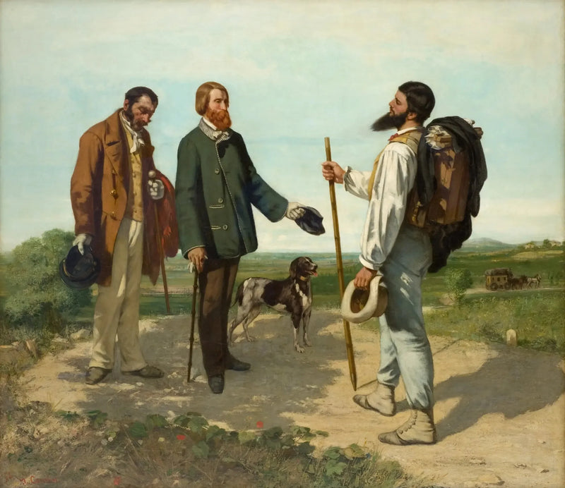 Spotkanie, czyli Dzień dobry, Panie Courbet - Gustave Courbet