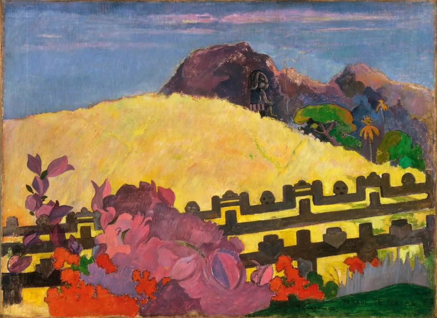 Tam znajduje się świątynia - Paul Gauguin