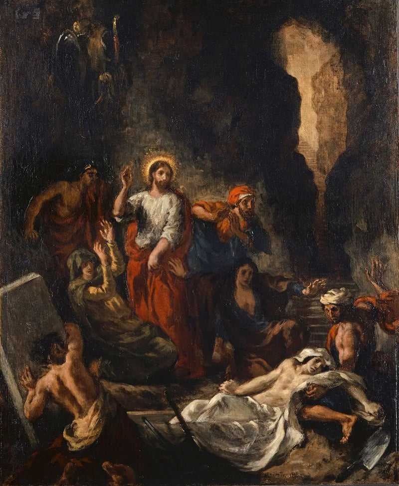 Zmartwychwstanie Łazarza - Eugène Delacroix