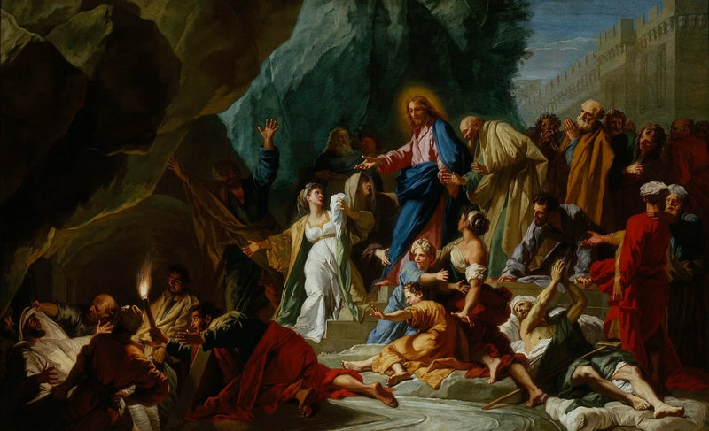 Zmartwychwstanie Łazarza - Jean-Baptiste Jouvenet